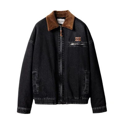 (Women) Miu Miu Long Sleeve Zip-Up Jacket GWB221-175P-F0002-S-OOO