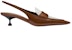 (Women) MIU MIU Low-Heel Leather Sandals 'White and Brown' 5D774D_AZE_F070D_F_045