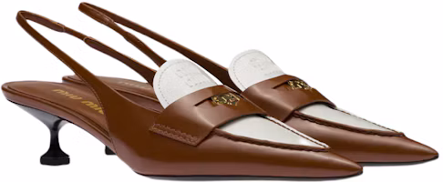 Lookbook (Women) MIU MIU Low-Heel Leather Sandals 'White and Brown' 5D774D_AZE_F070D_F_045