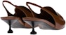 (Women) MIU MIU Low-Heel Leather Sandals 'White and Brown' 5D774D_AZE_F070D_F_045