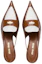 Purchase (W) MIU MIU Sandal Kulit Tumit Rendah 'Putih dan Coklat' 5D774D_AZE_F070D_F_045