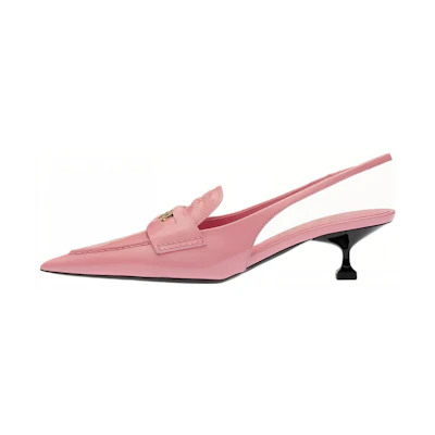 (W) MIU MIU Low-Heeled Leather Sandals 'Pink'