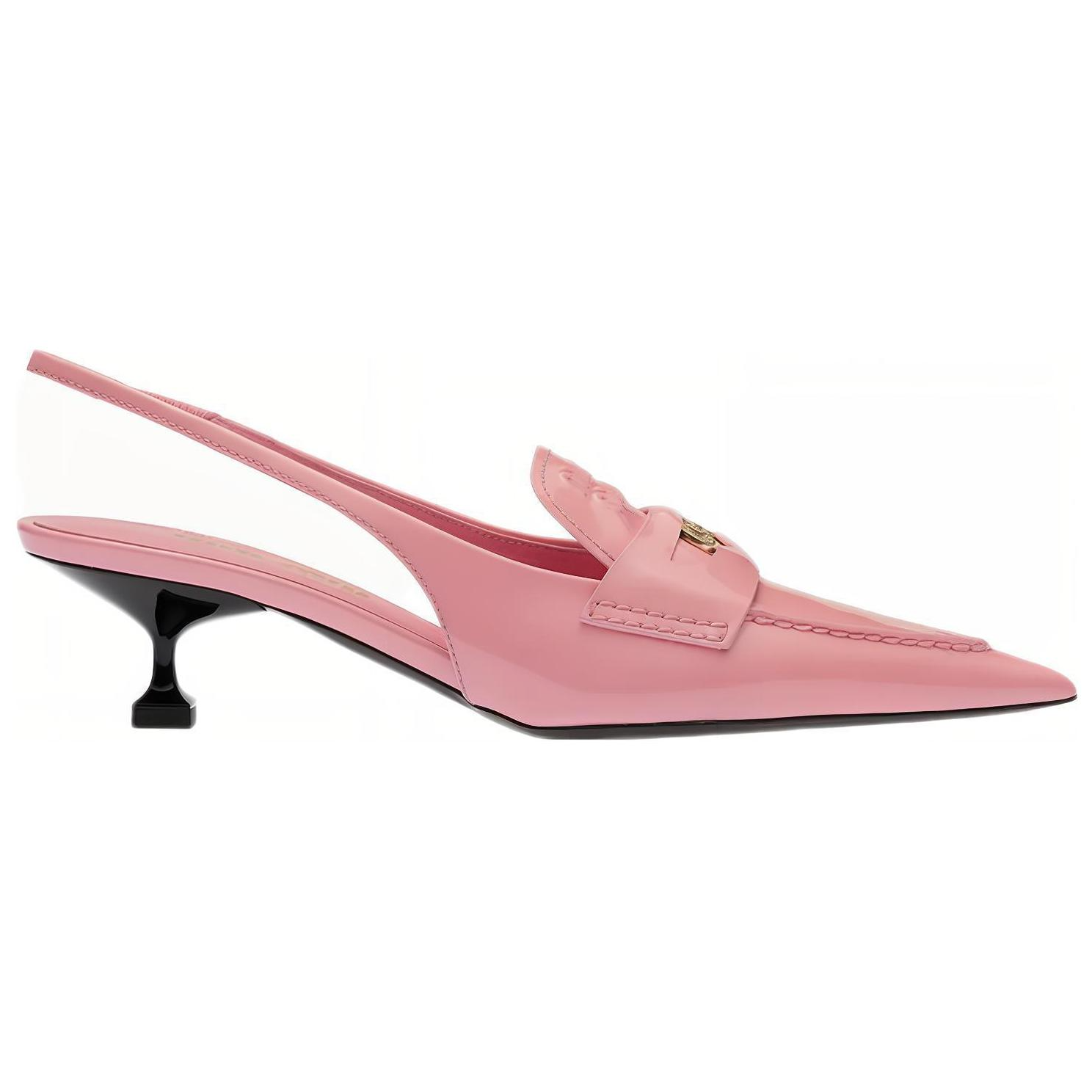 (W) MIU MIU Low-Heeled Leather Sandals 'Pink' 圖 2