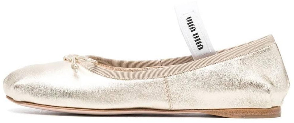 (Women) MIU MIU Low-Top Slip-On 'Mordore Gold Leather' 5F794D_3L3Y_F0846_F_A005 Buy (Women) MIU MIU Low-Top Slip-On 'Mordore Gold Leather' 5F794D_3L3Y_F0846_F_A005