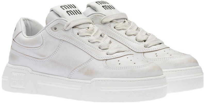 (W) MIU MIU 低帮复古款 '白色时尚' 5E892D_3G63_F0009_F_005 Lookbook (W) MIU MIU 低帮复古款 '白色时尚' 5E892D_3G63_F0009_F_005