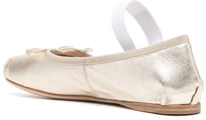 (W) MIU MIU Zapatillas Slip-On 'Cuero Dorado Mordore' 5F794D_3L3Y_F0846_F_A005 Lookbook (W) MIU MIU Zapatillas Slip-On 'Cuero Dorado Mordore' 5F794D_3L3Y_F0846_F_A005