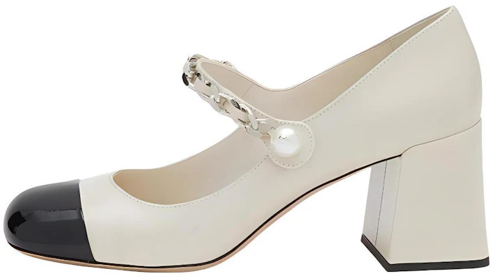 (W) MIU MIU 玛丽珍粗跟 '黑白' 鞋 5I248D_54Q_F0964_F_A065 Buy (W) MIU MIU 玛丽珍粗跟 '黑白' 鞋 5I248D_54Q_F0964_F_A065