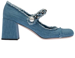 (Women) MIU MIU Mary Jane Heels 'Denim Blue' 5I700D_3F64_F0E93_F_065 Order (Women) MIU MIU Mary Jane Heels 'Denim Blue' 5I700D_3F64_F0E93_F_065