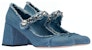 (Women) MIU MIU Mary Jane Heels 'Denim Blue' 5I700D_3F64_F0E93_F_065