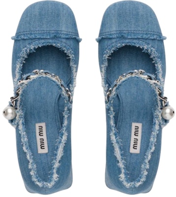 (W) MIU MIU Sepatu Heels Mary Jane 'Denim Biru' 5I700D_3F64_F0E93_F_065 Lookbook (W) MIU MIU Sepatu Heels Mary Jane 'Denim Biru' 5I700D_3F64_F0E93_F_065