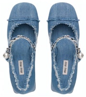(Women) MIU MIU Mary Jane Heels 'Denim Blue' 5I700D_3F64_F0E93_F_065 Purchase (Women) MIU MIU Mary Jane Heels 'Denim Blue' 5I700D_3F64_F0E93_F_065