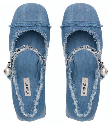 (Women) MIU MIU Mary Jane Heels 'Denim Blue' 5I700D_3F64_F0E93_F_065 Purchase (Women) MIU MIU Mary Jane Heels 'Denim Blue' 5I700D_3F64_F0E93_F_065