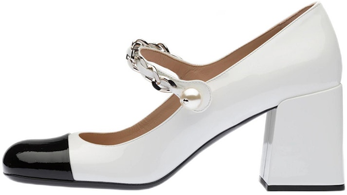 (Women) MIU MIU Mary Jane Pumps 'Black and White Patent Leather' 5I248D_ZAZ_F0964_F_A065 Buy (Women) MIU MIU Mary Jane Pumps 'Black and White Patent Leather' 5I248D_ZAZ_F0964_F_A065