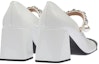 Purchase (W) MIU MIU Mary Jane Pam 'Kulit Hitam dan Putih Berkilat' 5I248D_ZAZ_F0964_F_A065