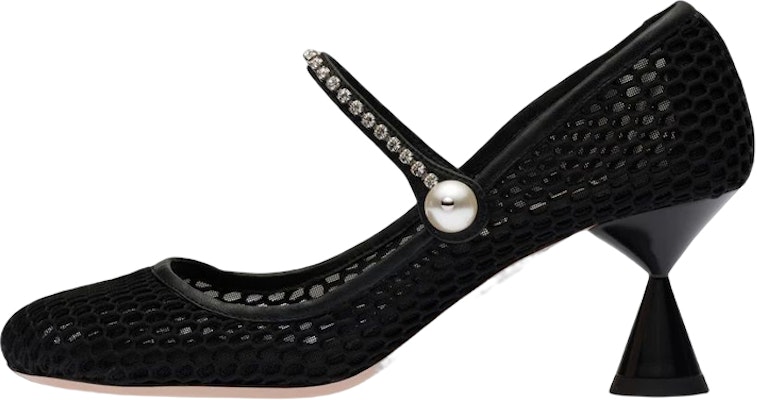 (Women) MIU MIU Mary Jane Pumps 'Black Imitation Crystal' 5I685D_099_F0002_F_065 Buy (Women) MIU MIU Mary Jane Pumps 'Black Imitation Crystal' 5I685D_099_F0002_F_065