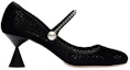 Order (W) MIU MIU Mary Jane Pam 'Kristal Imitasi Hitam' 5I685D_099_F0002_F_065