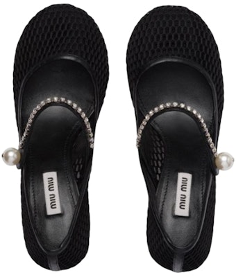 (Women) MIU MIU Mary Jane Pumps 'Black Imitation Crystal' 5I685D_099_F0002_F_065 Shop (Women) MIU MIU Mary Jane Pumps 'Black Imitation Crystal' 5I685D_099_F0002_F_065