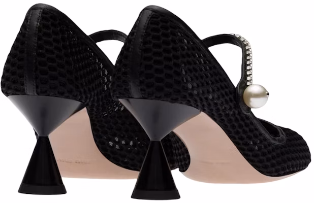 (Women) MIU MIU Mary Jane Pumps 'Black Imitation Crystal' 5I685D_099_F0002_F_065 Purchase (Women) MIU MIU Mary Jane Pumps 'Black Imitation Crystal' 5I685D_099_F0002_F_065
