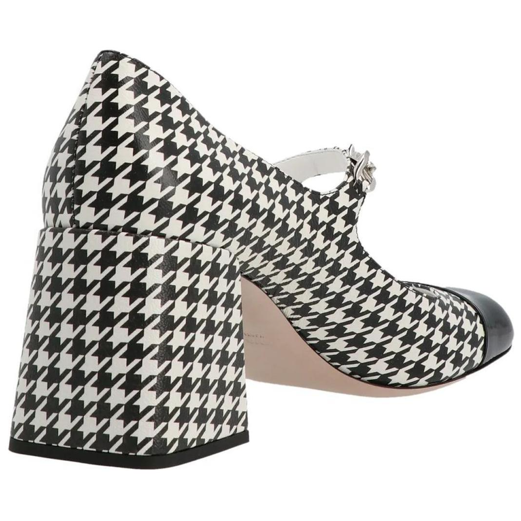 Lookbook (W) MIU MIU Mary Jane Pumps 'Houndstooth Hitam Putih' 5I248D_3LKM_F0967