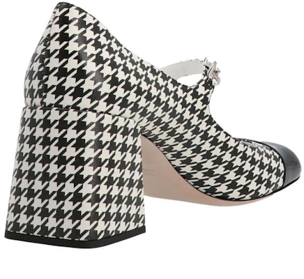 (Women) MIU MIU Mary Jane Pumps 'Houndstooth Black and White' 5I248D_3LKM_F0967 Lookbook (Women) MIU MIU Mary Jane Pumps 'Houndstooth Black and White' 5I248D_3LKM_F0967