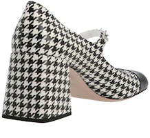 Lookbook (W) MIU MIU Mary Jane Pumps 'Houndstooth Hitam Putih' 5I248D_3LKM_F0967