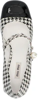Purchase (W) MIU MIU Mary Jane Pumps 'Houndstooth Hitam Putih' 5I248D_3LKM_F0967