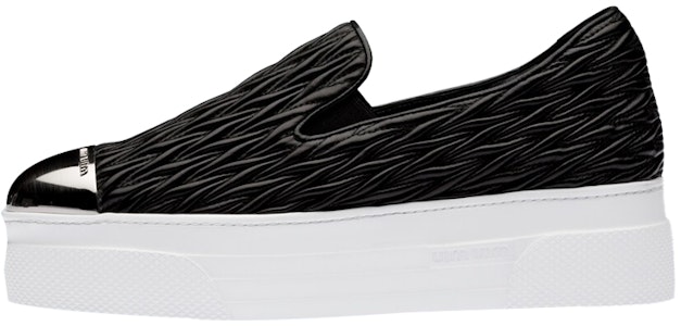 【詢價諮詢】MIU MIU matelassé皮革套穿休閒鞋 女款 黑色 Buy 【詢價諮詢】MIU MIU matelassé皮革套穿休閒鞋 女款 黑色