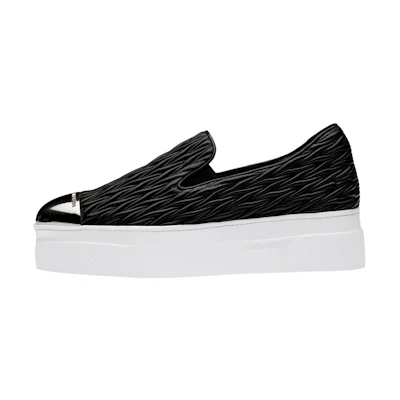 (W) MIU MIU Matelassé Slip-On Sneaker 'Black'