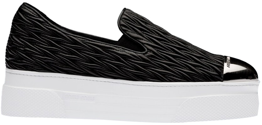 (Women) MIU MIU Matelassé Slip-On Sneaker 'Black' 5S371D_88T_F0002_F_005 Order (Women) MIU MIU Matelassé Slip-On Sneaker 'Black' 5S371D_88T_F0002_F_005