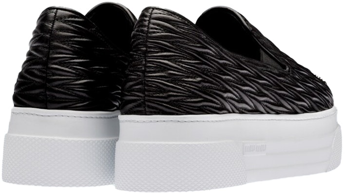 (Women) MIU MIU Matelassé Slip-On Sneaker 'Black' 5S371D_88T_F0002_F_005 Shop (Women) MIU MIU Matelassé Slip-On Sneaker 'Black' 5S371D_88T_F0002_F_005