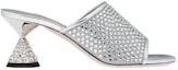 Order (W) MIU MIU 网纱水钻装饰凉鞋“银色” 5XX539_3LJ4_F0118_F_065