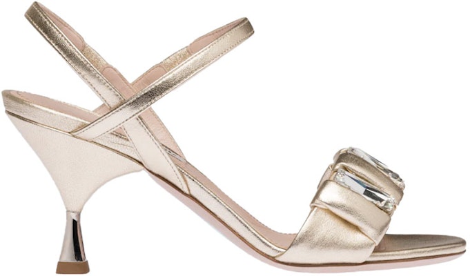 (W) MIU MIU Sandal Kulit Biri-biri Metalik 'Pyrite' 5X352D_3L3Y_F0846_F_075 Order (W) MIU MIU Sandal Kulit Biri-biri Metalik 'Pyrite' 5X352D_3L3Y_F0846_F_075