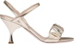 Order (W) MIU MIU Sandal Kulit Biri-biri Metalik 'Pyrite' 5X352D_3L3Y_F0846_F_075