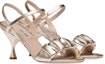Shop (W) MIU MIU Sandal Kulit Biri-biri Metalik 'Pyrite' 5X352D_3L3Y_F0846_F_075
