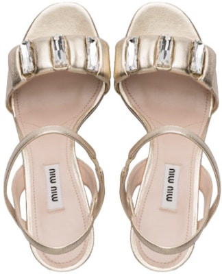 (W) MIU MIU Sandal Kulit Biri-biri Metalik 'Pyrite' 5X352D_3L3Y_F0846_F_075 Purchase (W) MIU MIU Sandal Kulit Biri-biri Metalik 'Pyrite' 5X352D_3L3Y_F0846_F_075