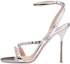 Buy (W) MIU MIU Sandal Kulit Metalik 'Perak' 5X993C_3L1V_F0118_F_105