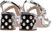Shop (W) MIU MIU Sandal Kulit Logam 'Silver Crystal' 5X978C_3L1N_F0118_F_065