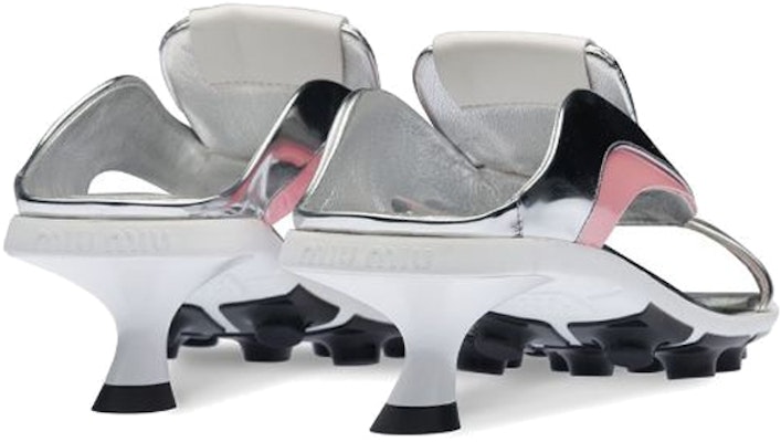 (W) MIU MIU Sandal Metalik Tech 'Perak Putih' 5X536D_F0553LD7_F_003Q Purchase (W) MIU MIU Sandal Metalik Tech 'Perak Putih' 5X536D_F0553LD7_F_003Q