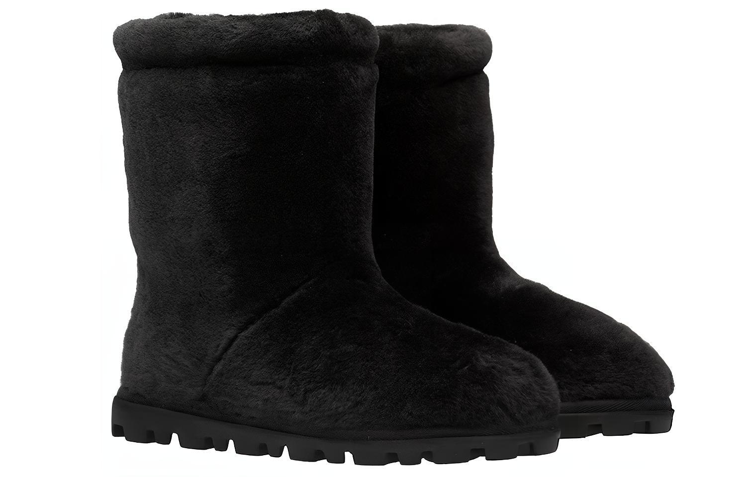 Lookbook (W) Botas de Media Pierna de Piel de Oveja MIU MIU 'Negras' 5U602D_173_F0002_F_010