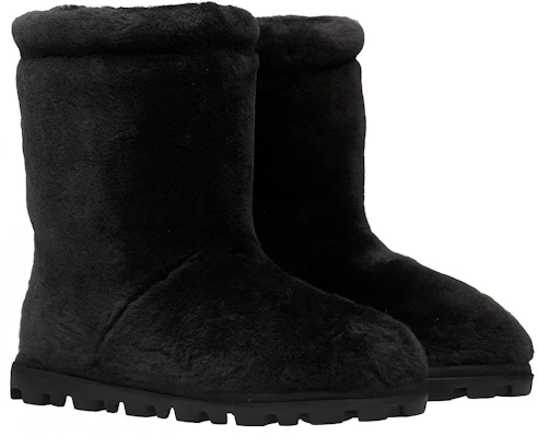 (W) Botas de Media Pierna de Piel de Oveja MIU MIU 'Negras' 5U602D_173_F0002_F_010 Lookbook (W) Botas de Media Pierna de Piel de Oveja MIU MIU 'Negras' 5U602D_173_F0002_F_010