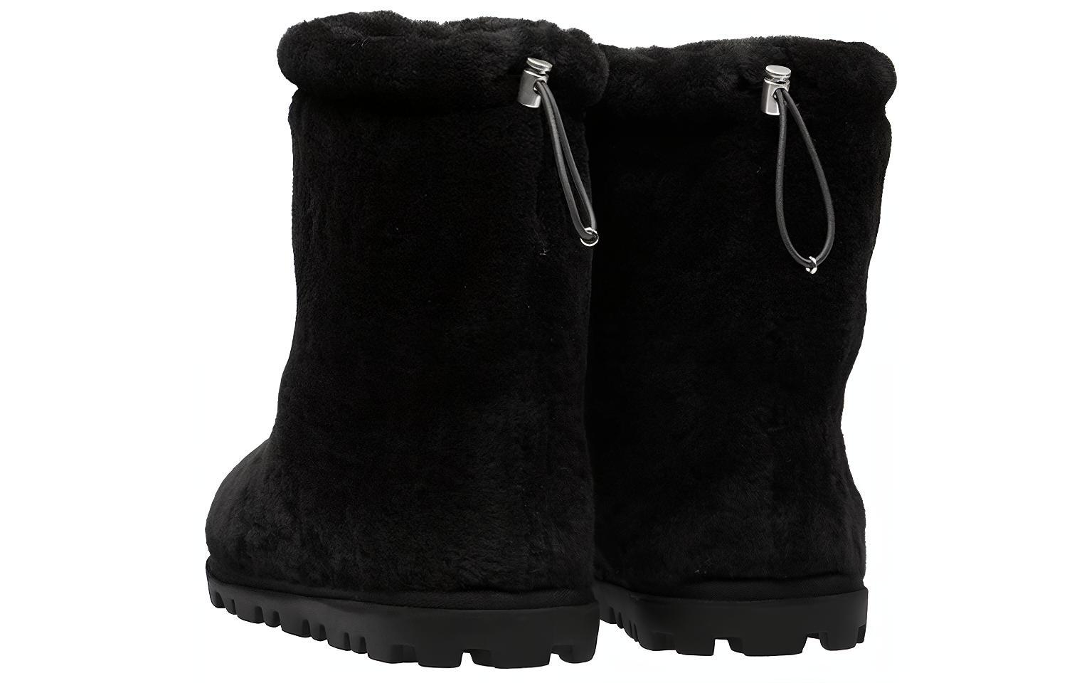 Shop (W) Botas de Media Pierna de Piel de Oveja MIU MIU 'Negras' 5U602D_173_F0002_F_010