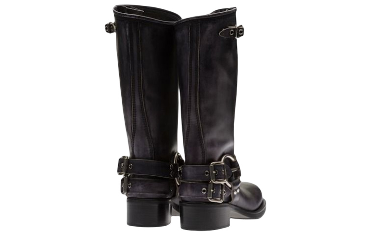 (W) MIU MIU Mid-Top Boot 'Brown Buckle' 圖 4