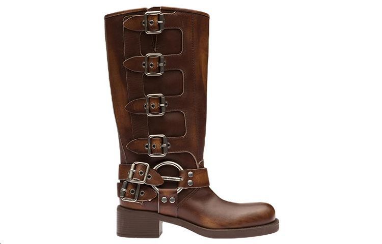 Order (W) MIU MIU But Kulit Mid-Top 'Coklat' 5W792D_3F33_F0038_F_M050