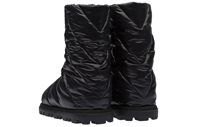 (W) MIU MIU Mid-Top Sneaker Boots 'Black Nylon' 圖 3
