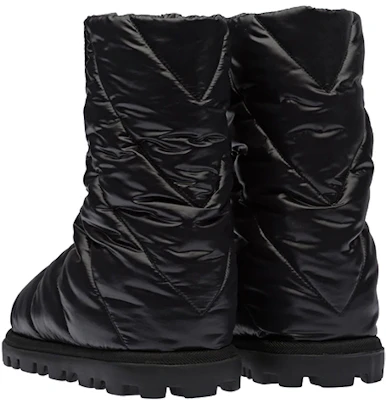 MIU MIU 尼龍 中筒休閒短靴 女款 黑色 Lookbook MIU MIU 尼龍 中筒休閒短靴 女款 黑色