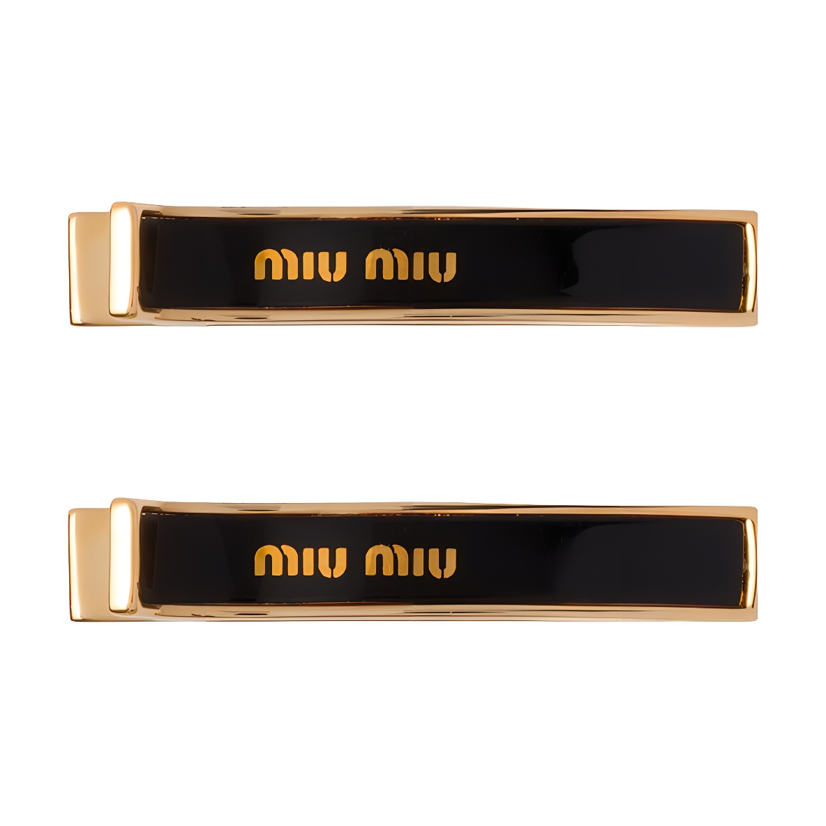 (Women) MIU MIU Minimalist Stylish Metal Hair Clip for Women. 5JF1362F6TF0002