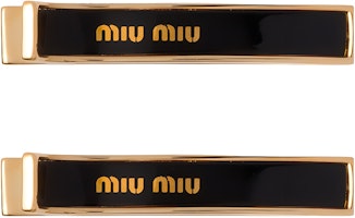 (Women) MIU MIU Minimalist Stylish Metal Hair Clip for Women. 5JF1362F6TF0002 (Women) MIU MIU Minimalist Stylish Metal Hair Clip for Women. 5JF1362F6TF0002