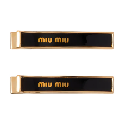 (Women) MIU MIU Minimalist Stylish Metal Hair Clip for Women. 5JF1362F6TF0002