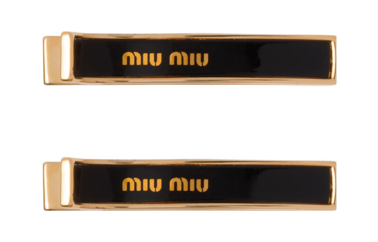 Order (W) MIU MIU ミニマリストスタイル メタルヘアクリップ レディース用 5JF1362F6TF0002