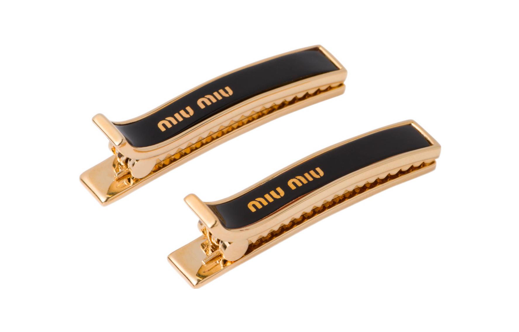 Lookbook (W) MIU MIU ミニマリストスタイル メタルヘアクリップ レディース用 5JF1362F6TF0002